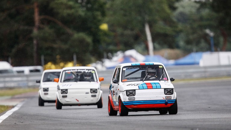 Kacper Pietrusiński po wyścigu w DN-3 DIV0 5. rundy Maluch Trophy 2022 na Torze Poznań